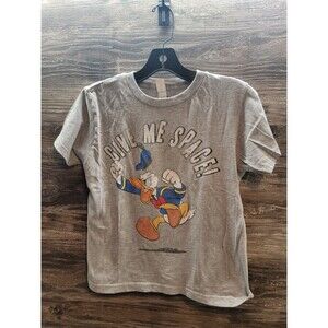 Disney Youth Donald Duck Graphic Short Sleeve T-Shirt Gray M